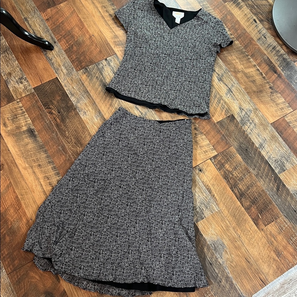 Talbots Pure Silk set - shirt and skirt